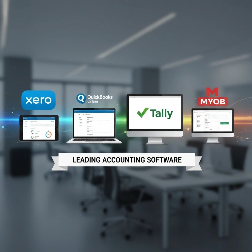 Xero, QuickBooks Online, Tally, MYOB โ leading accounting software platforms